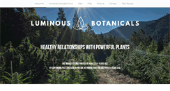 Desktop Screenshot of luminousbotanicals.com